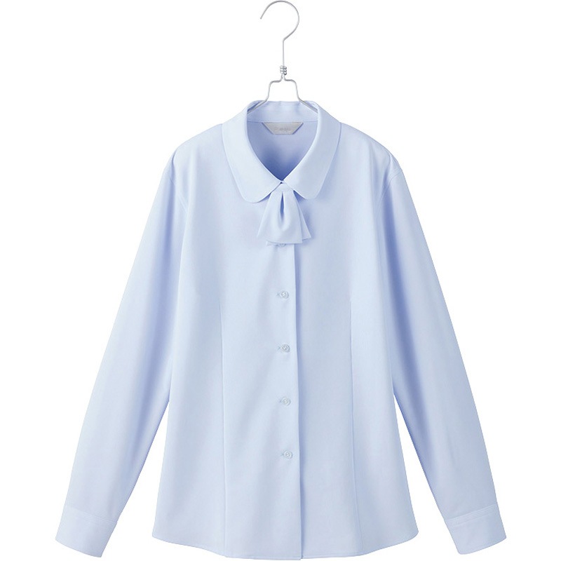 HCB4111 長袖ブラウス アイトス サックス色 サイズ(号)21  HCB4111