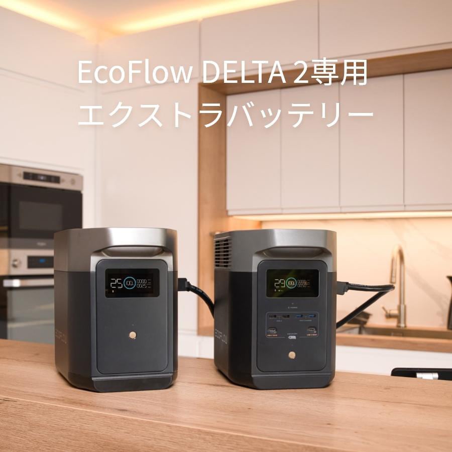 ZMR330EB DELTA 2 専用エクストラバッテリー 1，024Wh 1台 EcoFlow(エコフロー) 【通販モノタロウ】