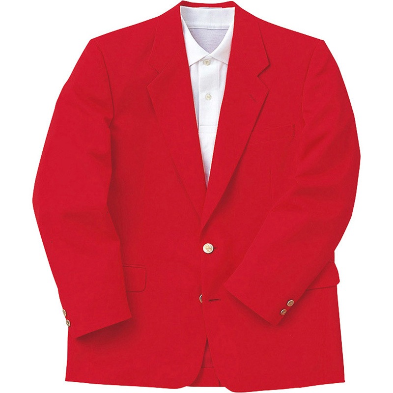 114 メンズカラーブレザー(センターベント) アイトス レッド色 サイズA6