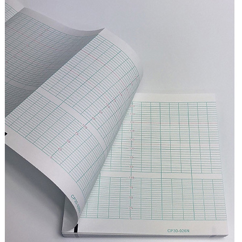 CP30-026N 分娩監視用記録紙 CPシリーズ 折り畳み型・赤境界線 ちばら 寸法(幅Wmm×長さLm)152×30 1箱(20冊) CP30-026N 17,980円