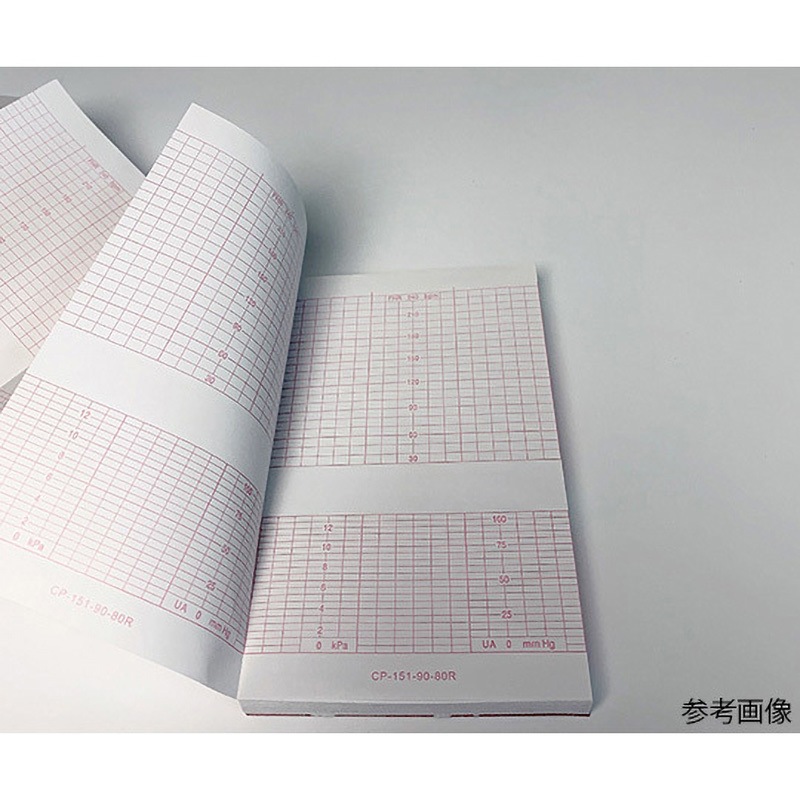 CP-150-90-80R 分娩監視用記録紙 幅150mm×長14.4m/折90mm 折り畳み型 40冊入 1箱(40冊) ちばら 【通販モノタロウ】