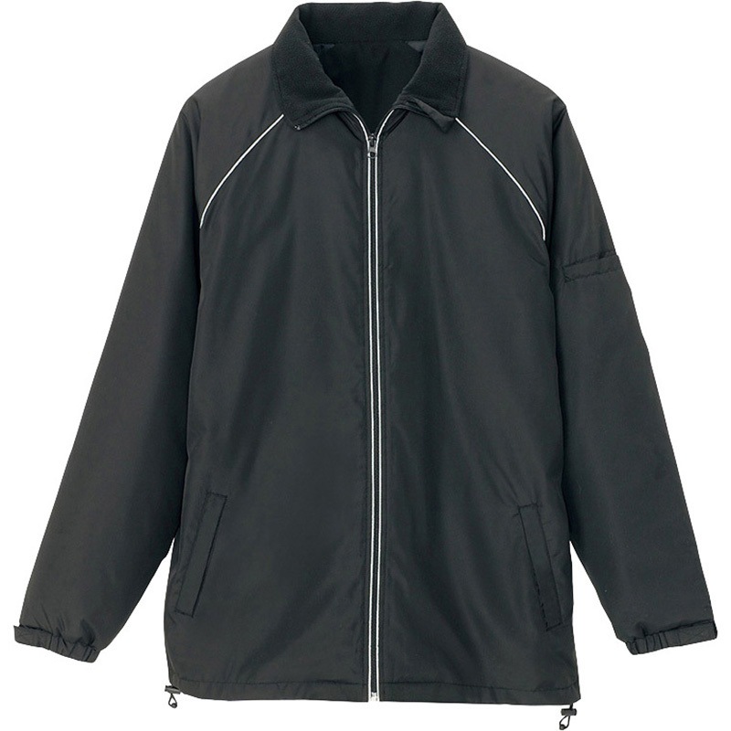 2203 リフレクト裏フリースジャケット(男女兼用) アイトス ブラック色 サイズ3L