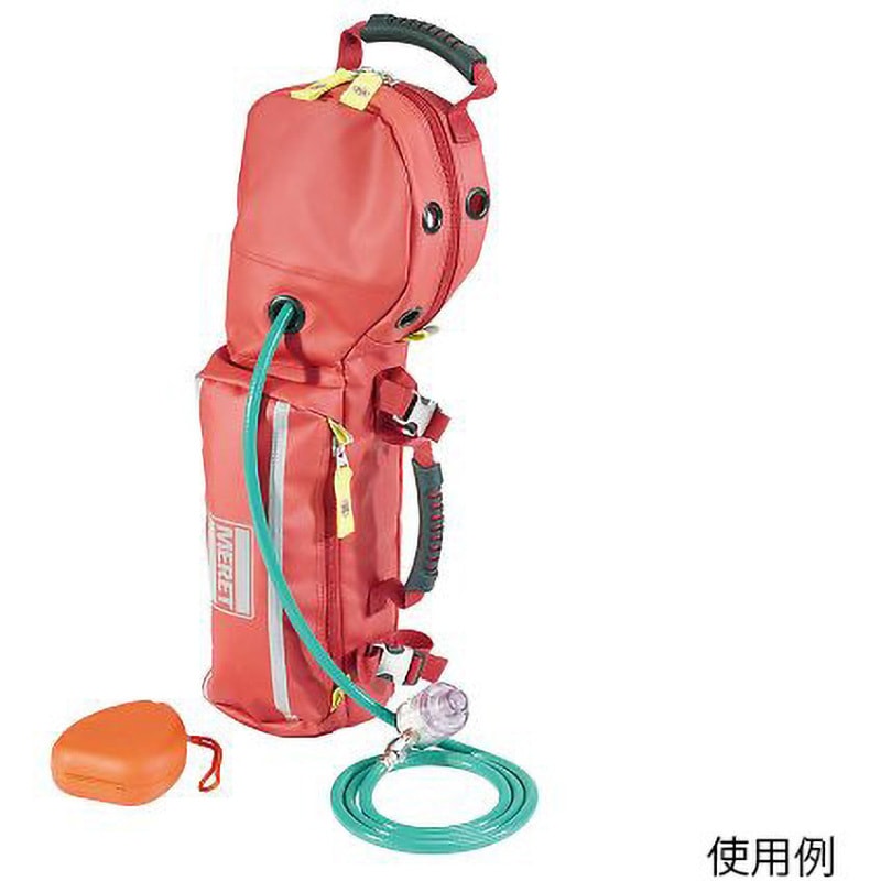 01838ME 酸素ボンベバッグ GO2プロ アズワン ターポリン レッド色  1個 01838ME