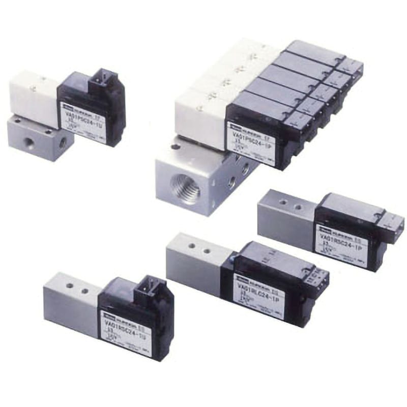 在庫品限り 小形直動式電磁弁(USB2-M5-2-L)4個 - 素材/材料
