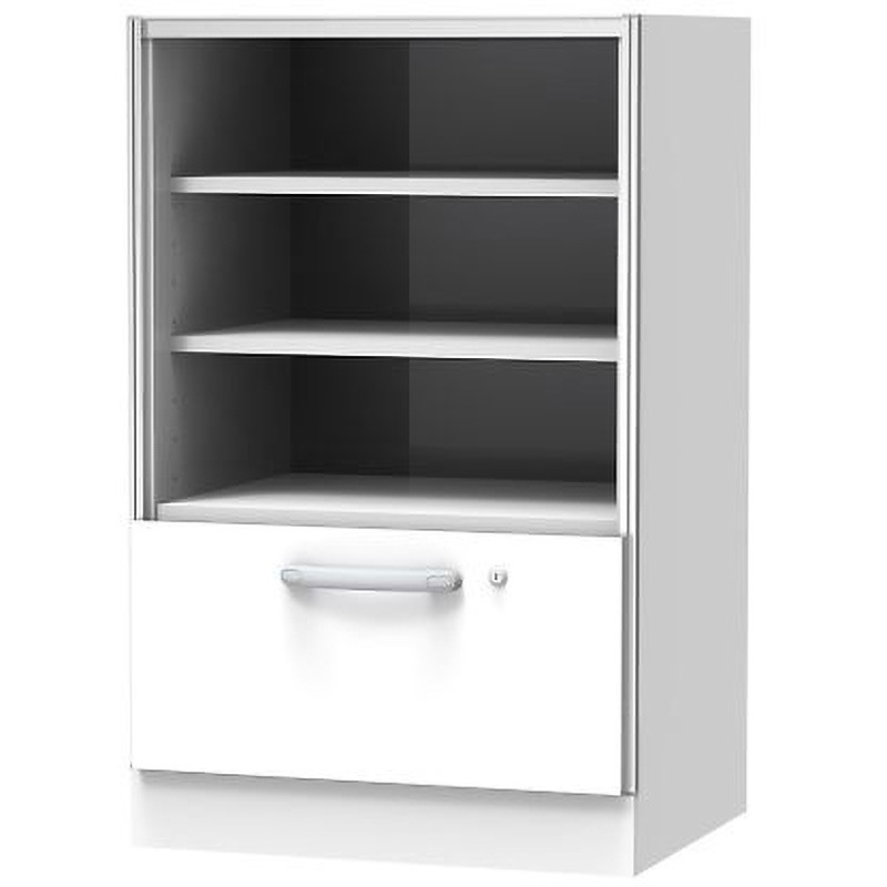 SL-SL 材料キャビネット ロータイプ・棚板+引出SL-SLシリーズ 1個 ナビス(アズワン) 【通販モノタロウ】