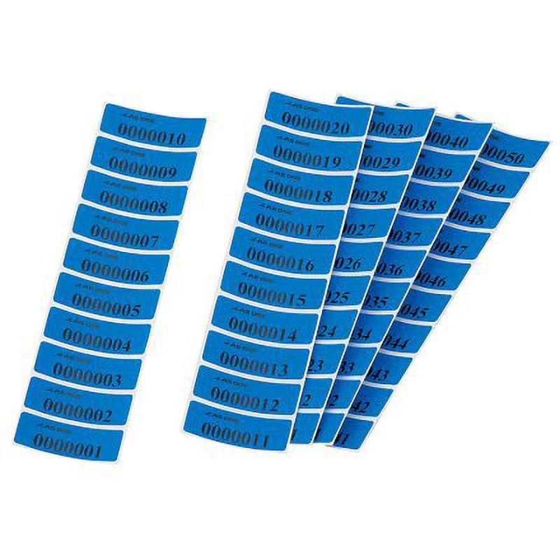 MS-6020B 封印シール ナビス(アズワン) ポリエステル ブルー色 1袋(100