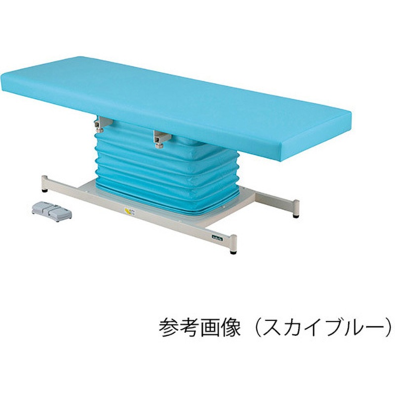 ATE-7019SB カラフル電動診察台 スタンダード 700×1900mm ATE-7019シリーズ ナビス(アズワン) スカイブルー色  1台