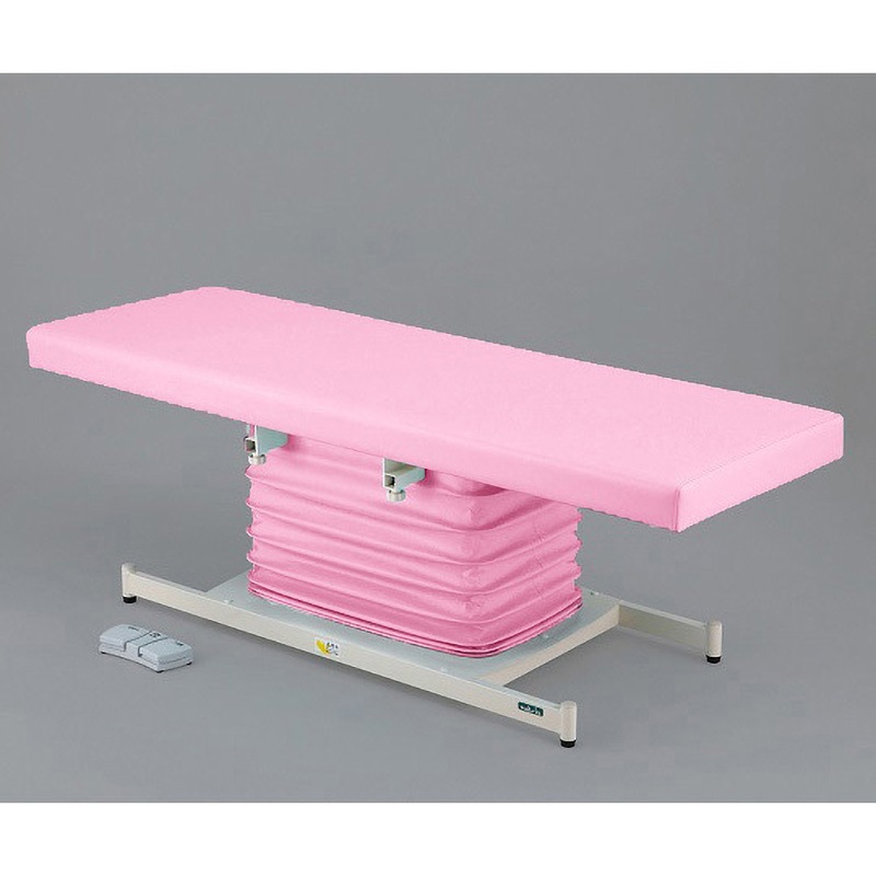ATE-6018PK カラフル電動診察台 スタンダード 600×1800mm ATE-6018シリーズ ナビス(アズワン) ピンク色  1台 144,900円