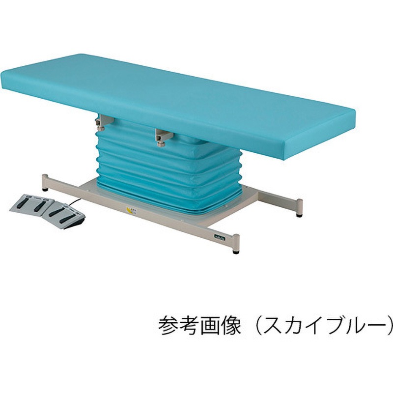 ATE-7019SB-M カラフル電動診察台 スタンダード メモリ付 700×1900mm ATE-7019-Mシリーズ ナビス(アズワン) スカイブルー色  1台