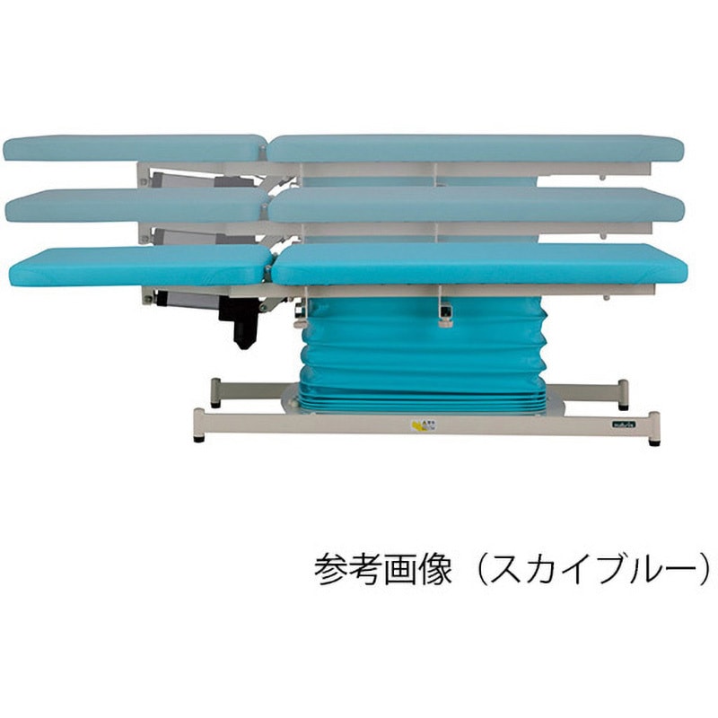 アズワン(AS ONE) カラフル電動診察台 スタンダード メモリ付 700×1900mm スカイブルー ATE-7019SB-M [個人宅配送不可] アズワン(AS ONE) カラフル電動診察台 背上げ付 700×1800mm ライム