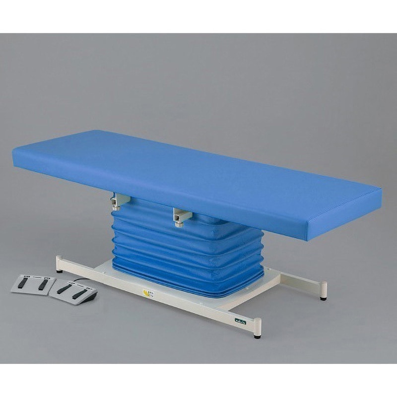 ATE-6518PB-M カラフル電動診察台 スタンダード メモリ付 650×1800mm ATE-6518-Mシリーズ ナビス(アズワン) ライトブルー色  1台