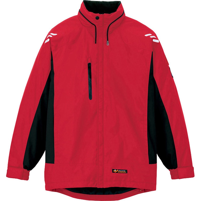 6169 防寒ジャケット(男女兼用) アイトス ナイロンリップ ナイロン100% レッド色 3L