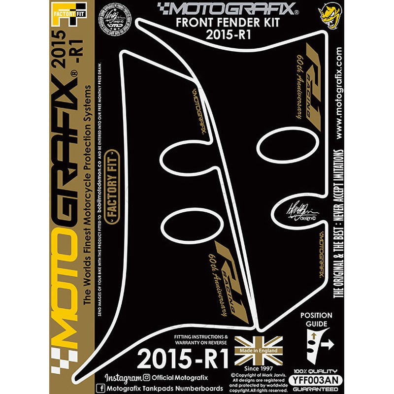 YFF003AN FRONT FENDER KIT MOTO GRAFIX (モトグラフィックス) 色Black