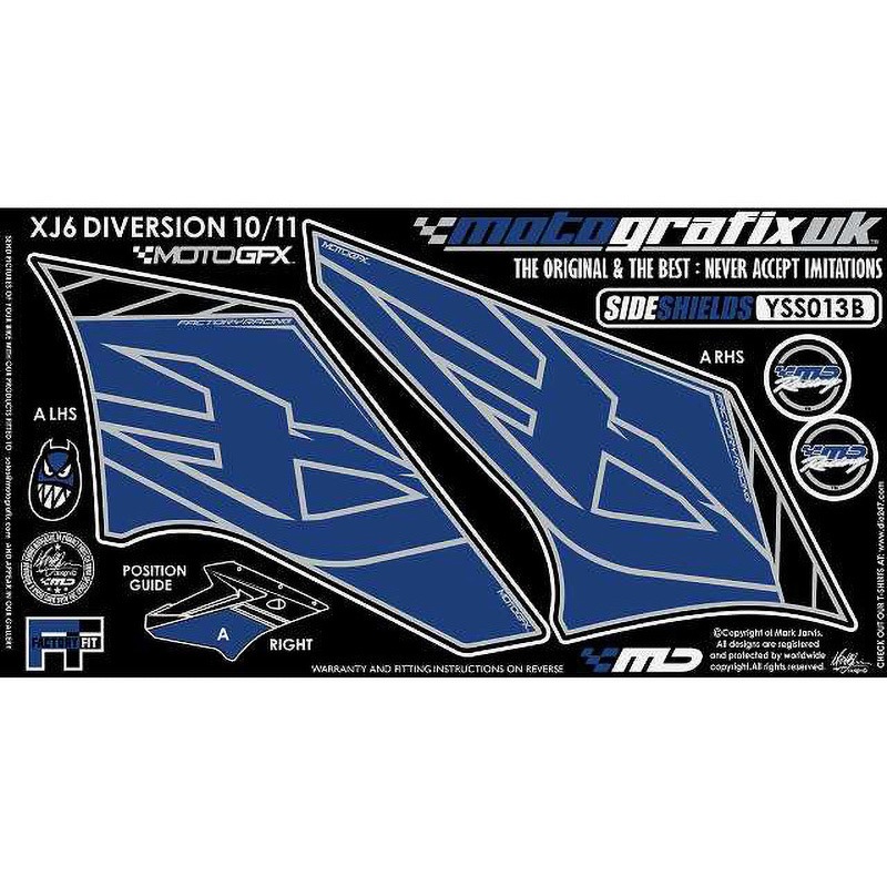YSS013B SIDE SHIELDS MOTO GRAFIX (モトグラフィックス) 適合車種YAMAHA XJ6 DIVERSION(10/11)