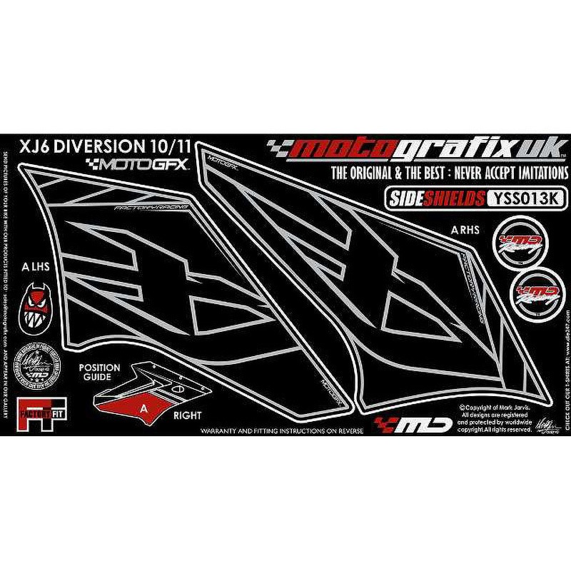 YSS013K SIDE SHIELDS MOTO GRAFIX (モトグラフィックス) 適合車種YAMAHA XJ6 DIVERSION(10/11)