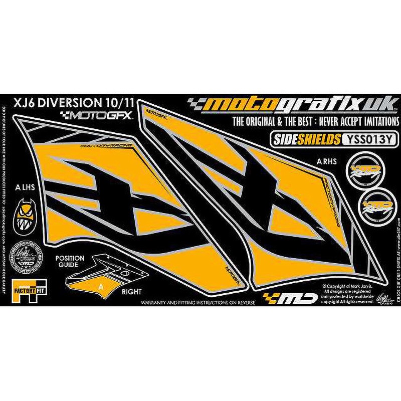 YSS013Y SIDE SHIELDS MOTO GRAFIX (モトグラフィックス) 適合車種YAMAHA XJ6 DIVERSION(10/11)