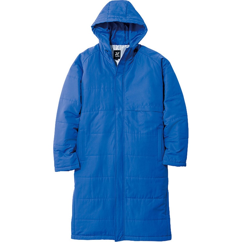 8291 ベンチコート(男女兼用) アイトス ブルー色 L着丈115cm