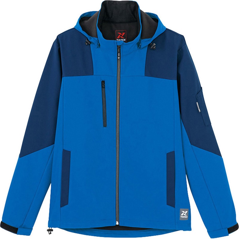 10312 裏フリース防風ジャケット(男女兼用) TULTEX(タルテックス) ブルー色 S着丈70cm