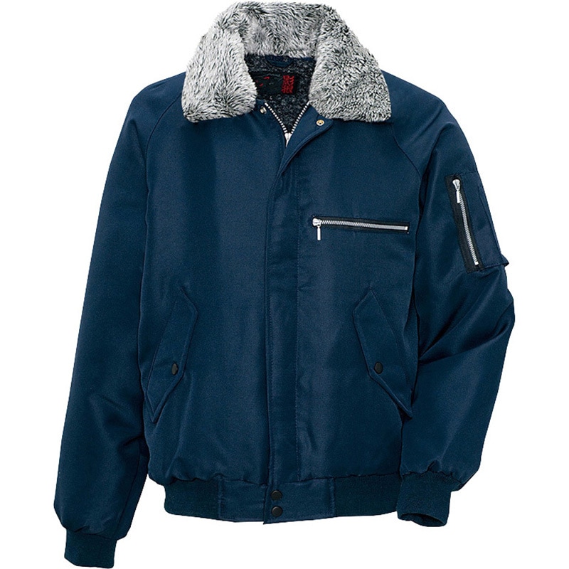 10549 裏ボア防寒ブルゾン アイトス ネイビー色 4L着丈72cm