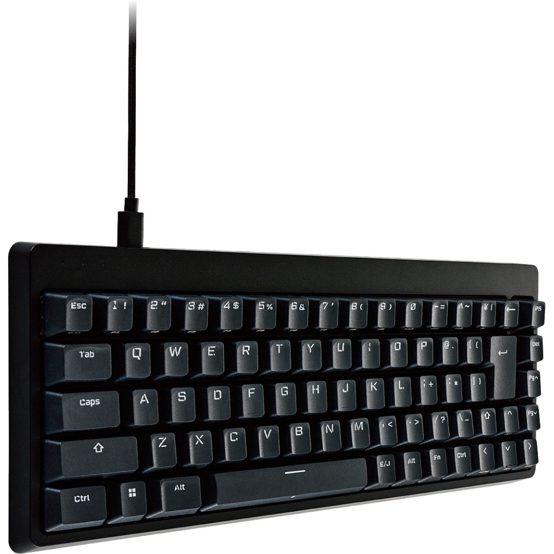 TK-VK200SBK キーボード 有線 着脱式ケーブル メカニカル式(銀軸