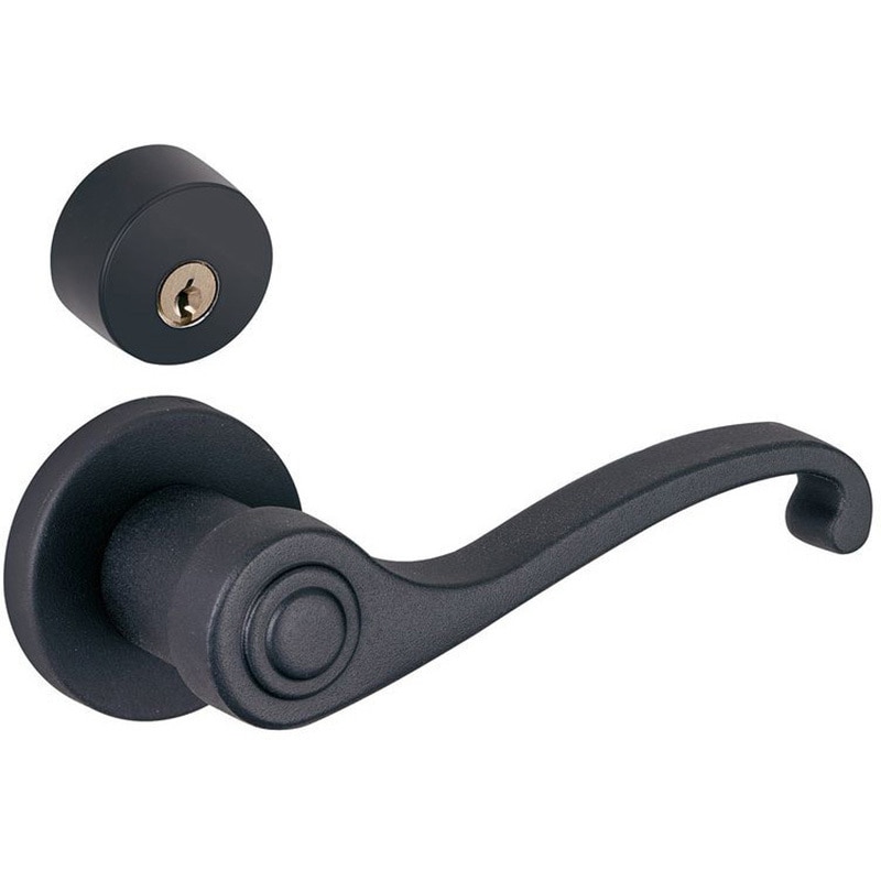 ZH11MC4-N ピノアース レバーハンドル MC型(ブラック) 艶消ブラック ウッドワン 屋内用