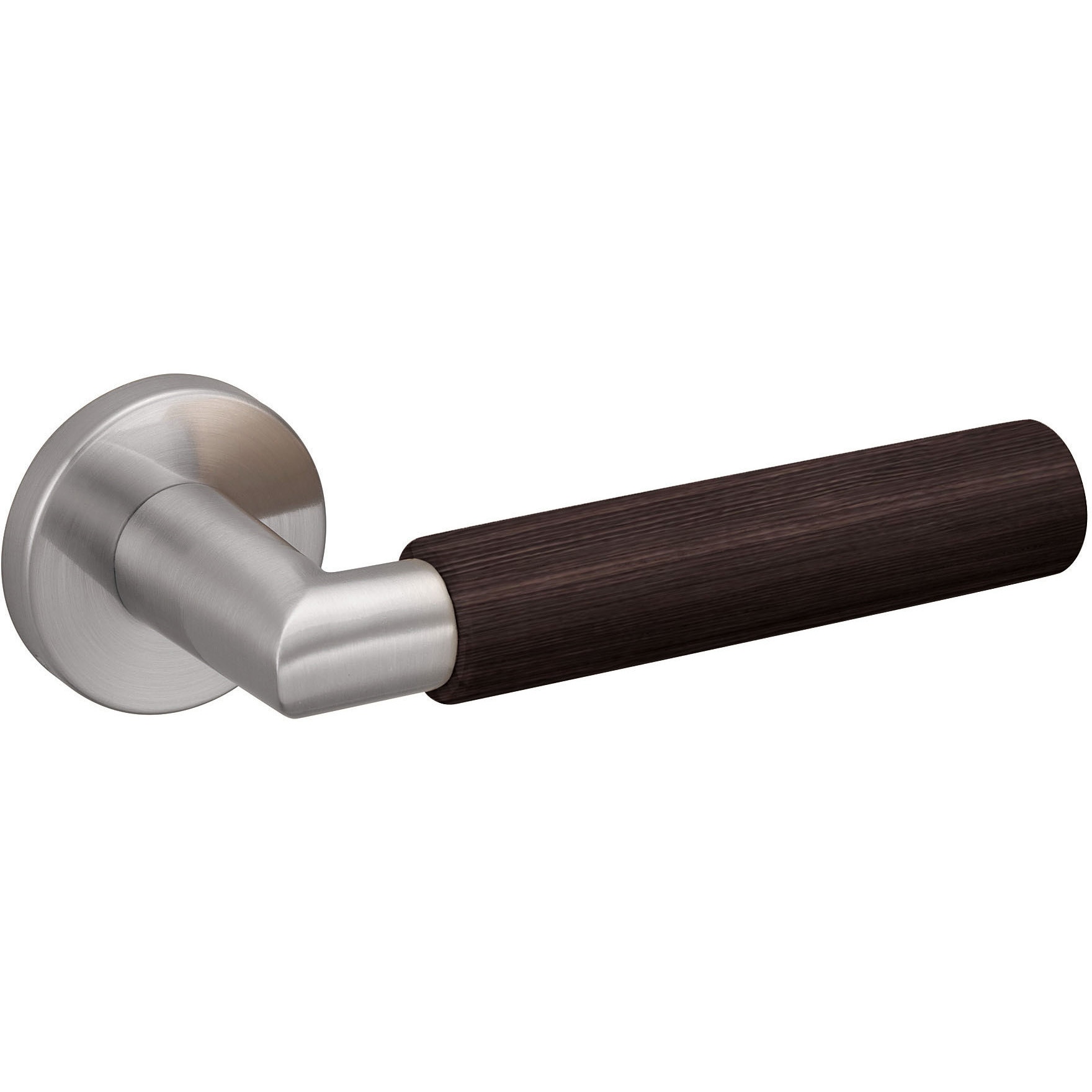 ZH11XC1-N-DE ピノアース レバーハンドル XC型(木製シルバー) ヘアライン塗装 ウッドワン 屋内用