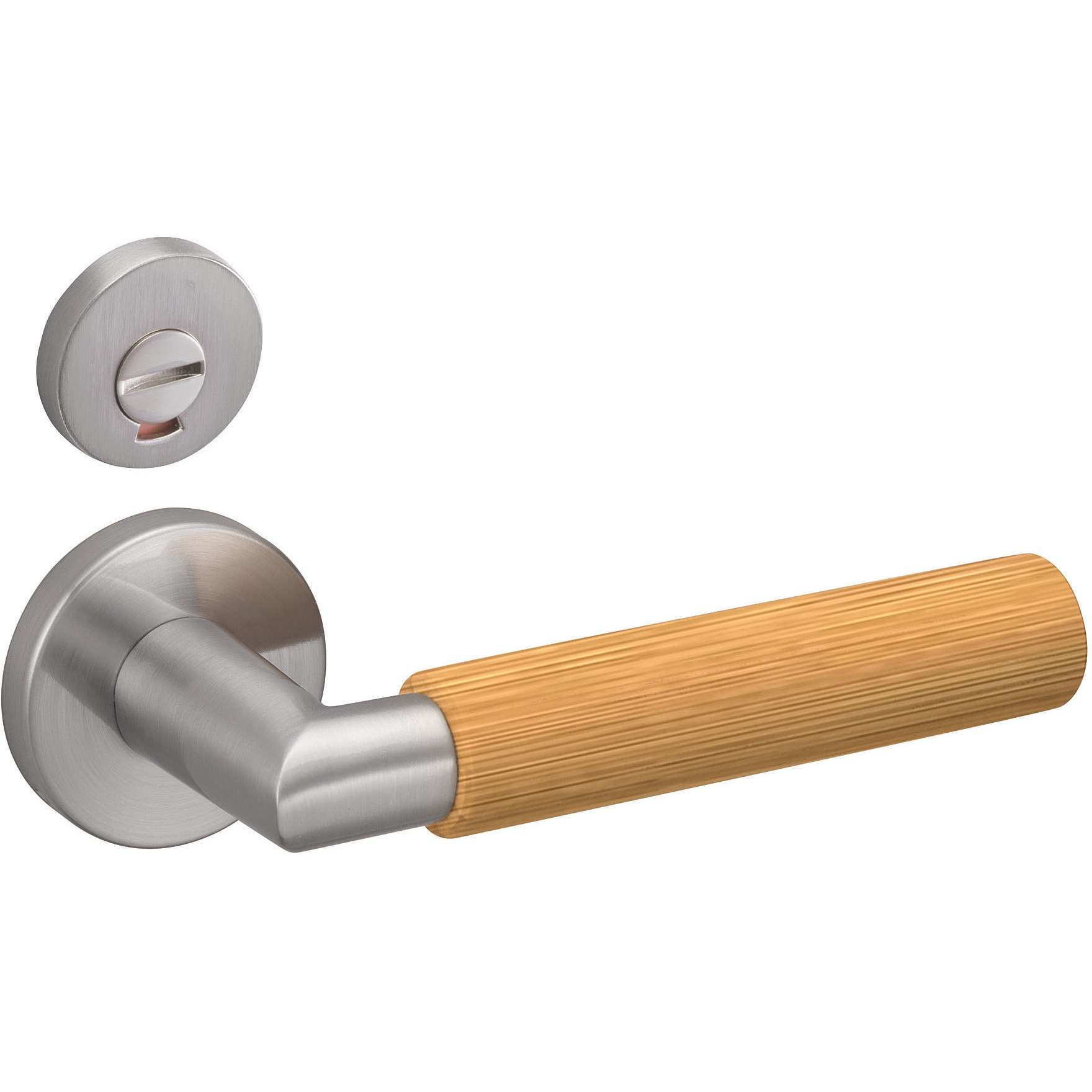 ZH11XC3-N-LT ピノアース レバーハンドル XC型(木製シルバー) ヘアライン塗装 ウッドワン 屋内用