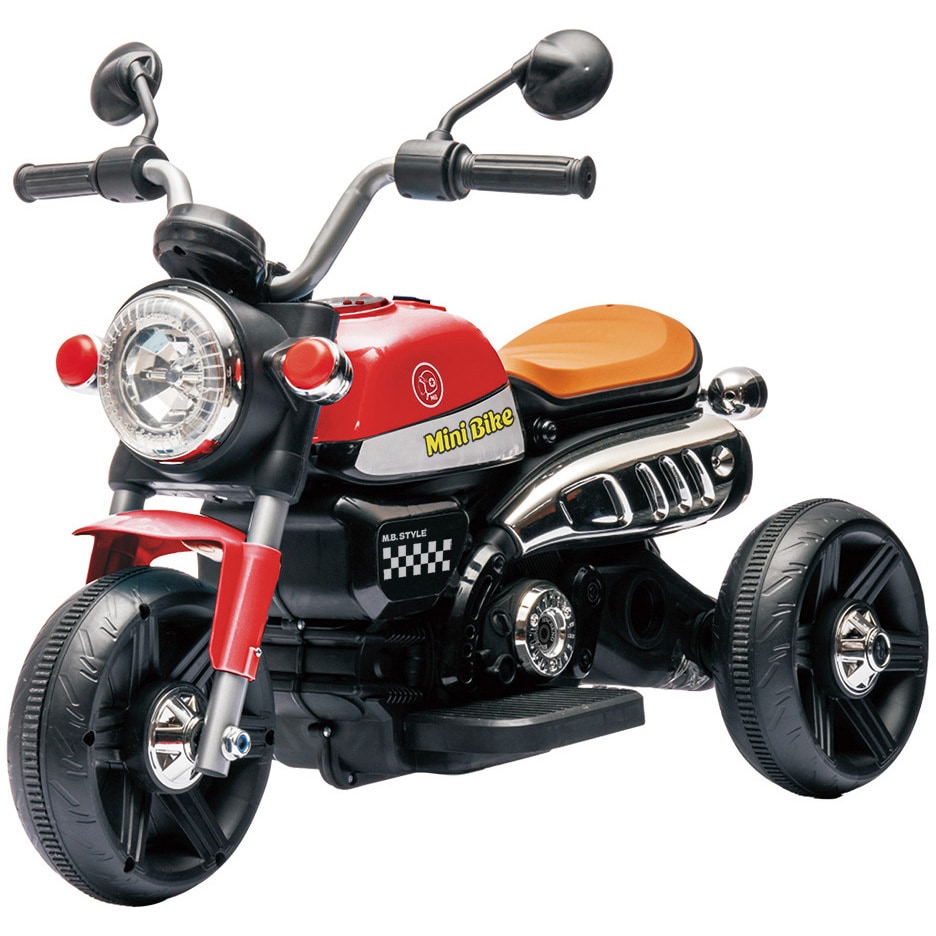 RAMASU 電動乗用3輪ミニバイク 赤色 RA-3WRO-RD こども用電動乗用 3輪ミニバイク 1台 RAMASU(ラマス