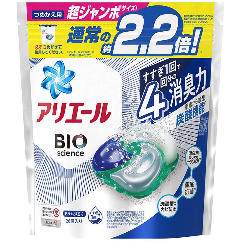 アリエールジェルボール4D 1個(26粒) P&G 【通販モノタロウ】