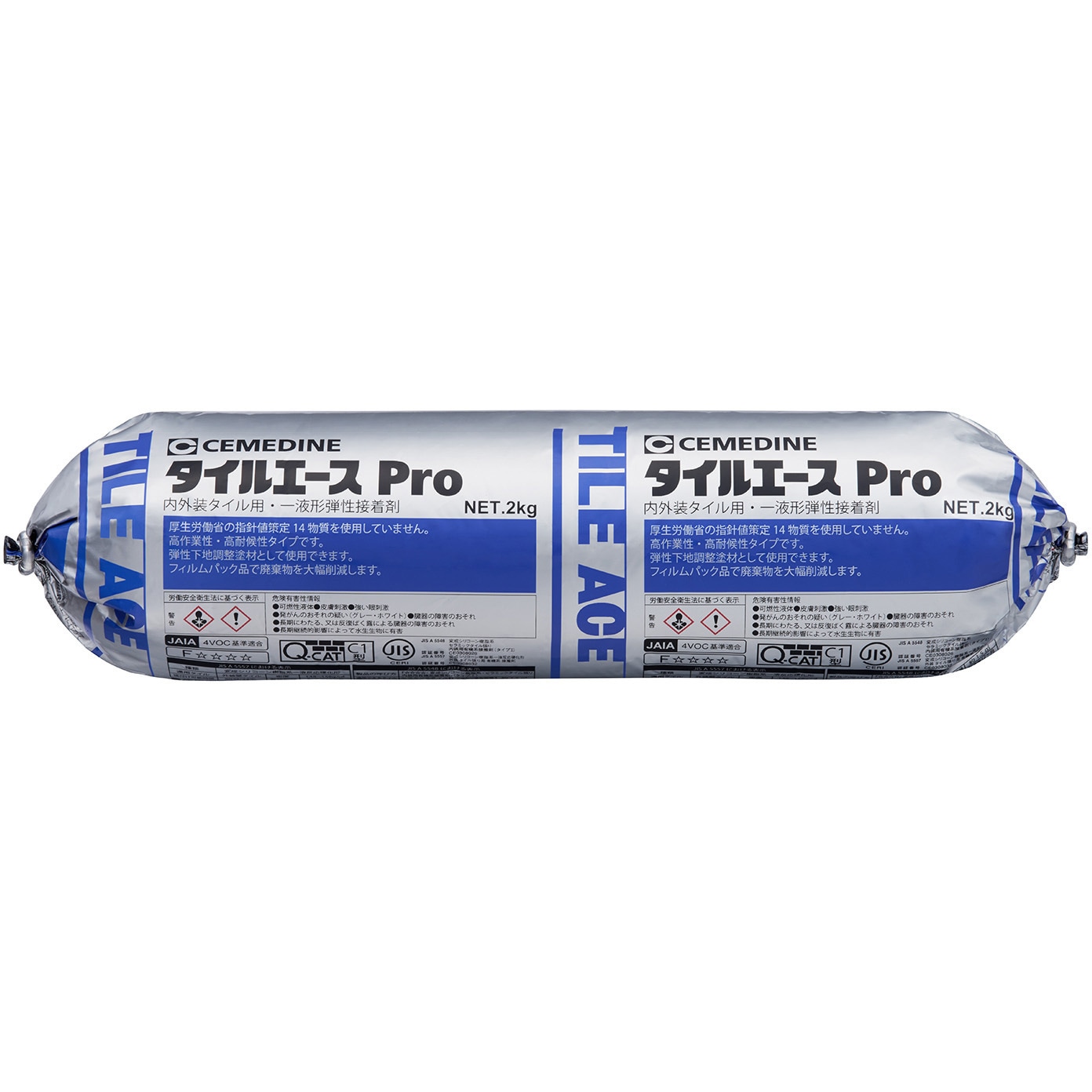 RE-452 壁タイル張り用接着剤 タイルエースPro セメダイン Q-CAT(C1型)適合品仕様  1箱(2kg×9本) RE-452