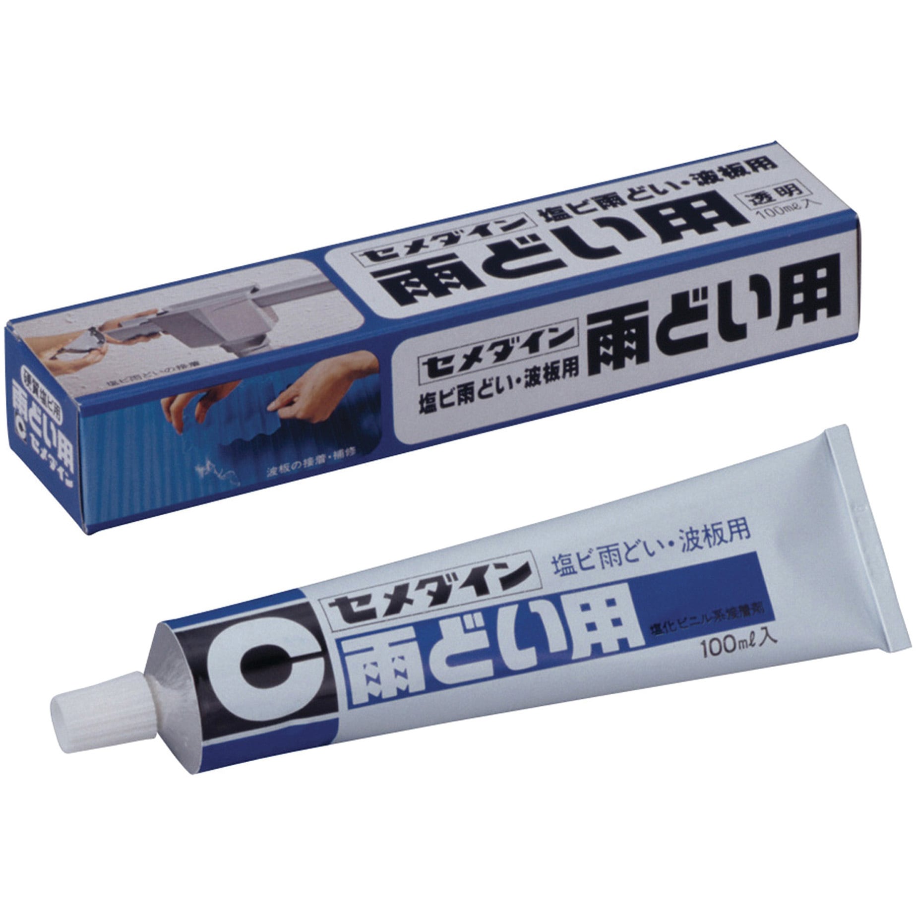 CA-118 塩ビ雨どい・波板用接着剤 雨どい用 1本(100mL
