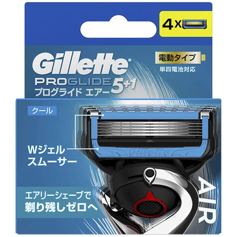 プログライドエアー電動 P&G ジレットシリーズ 刃数5P 替刃 1セット(4個) - 【通販モノタロウ】