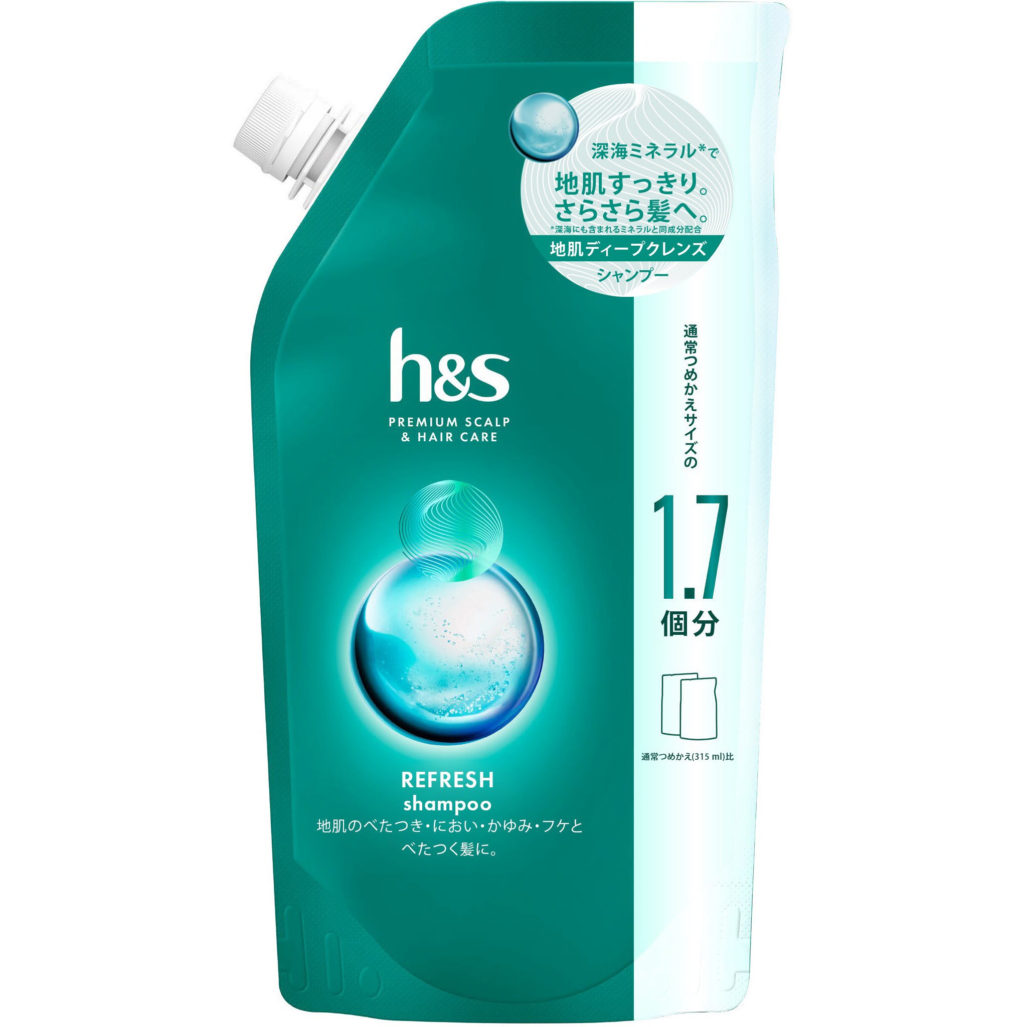 h&s リフレッシュ シャンプー 1個(550mL) P&G 【通販サイトMonotaRO】