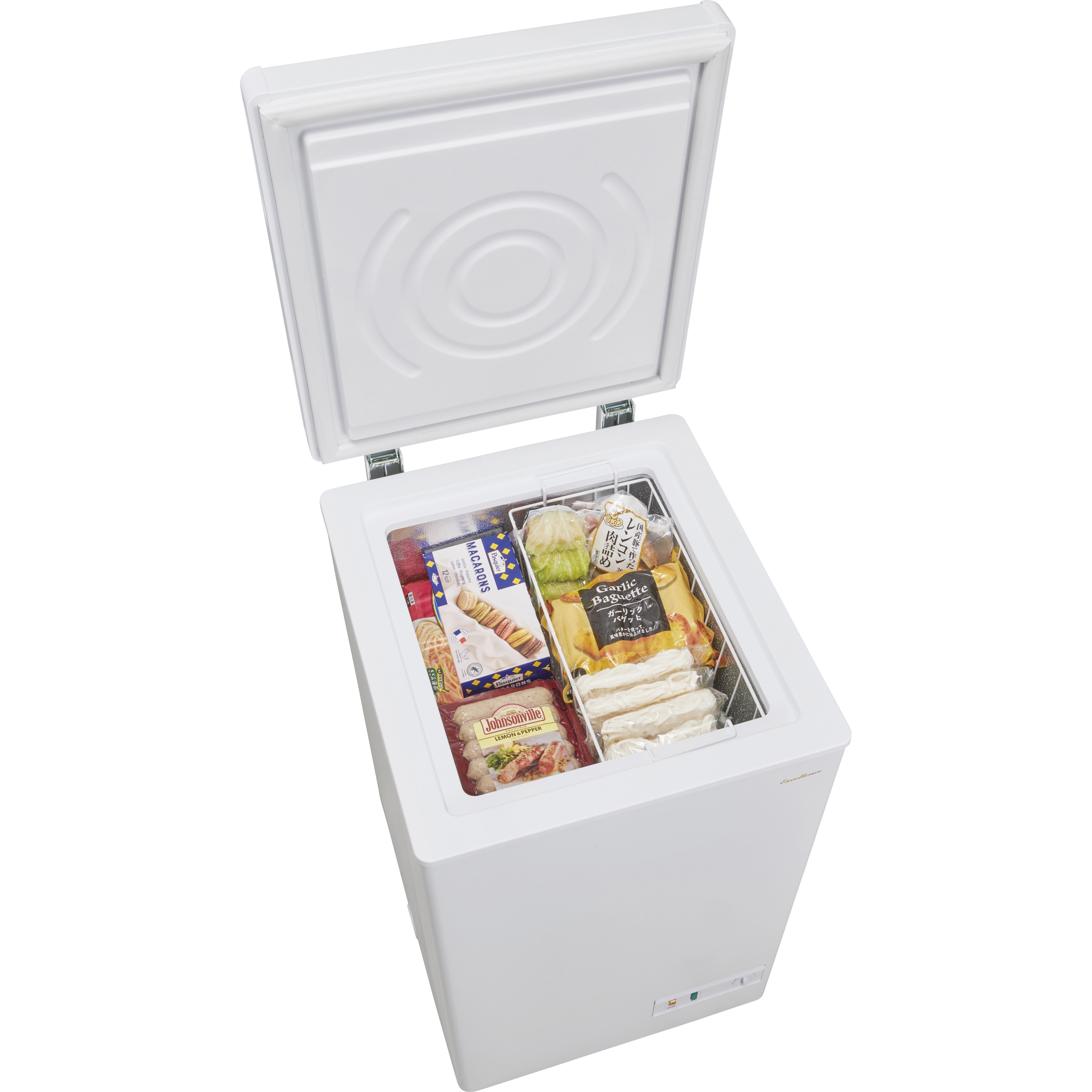 KM-84W 家庭用冷凍庫チェストタイプ エクセレンス 定格内容積84L 直冷