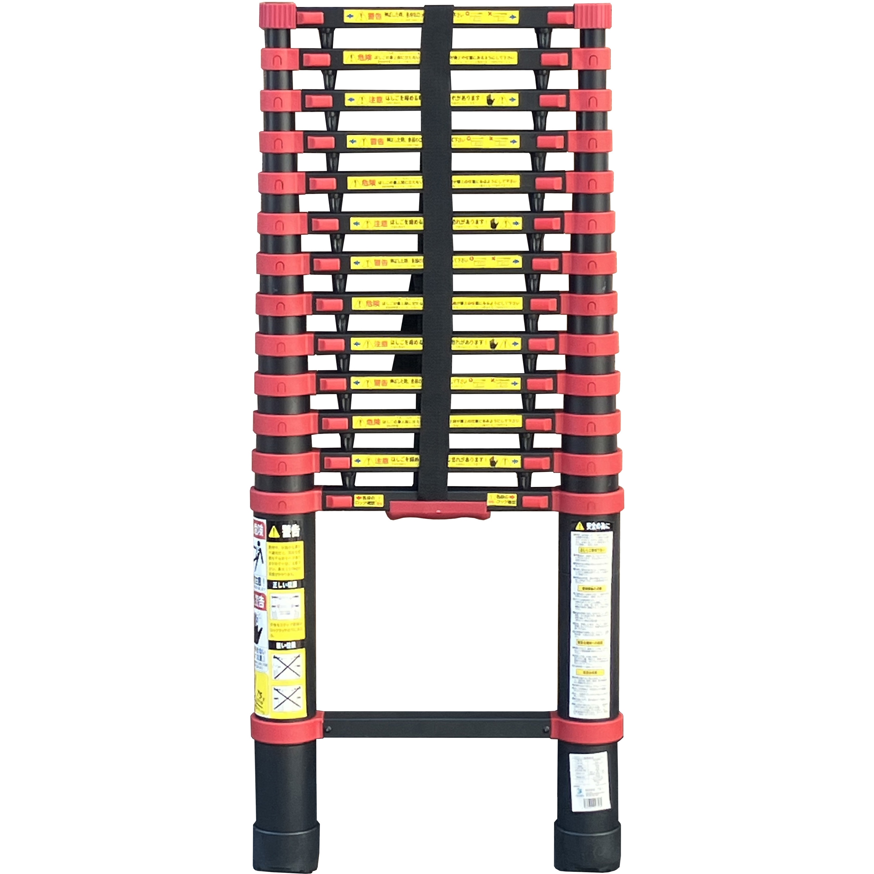 はしご ASH-410BKF アルミ伸縮はしごブラック(フック付) 1台 アルミス 【通販