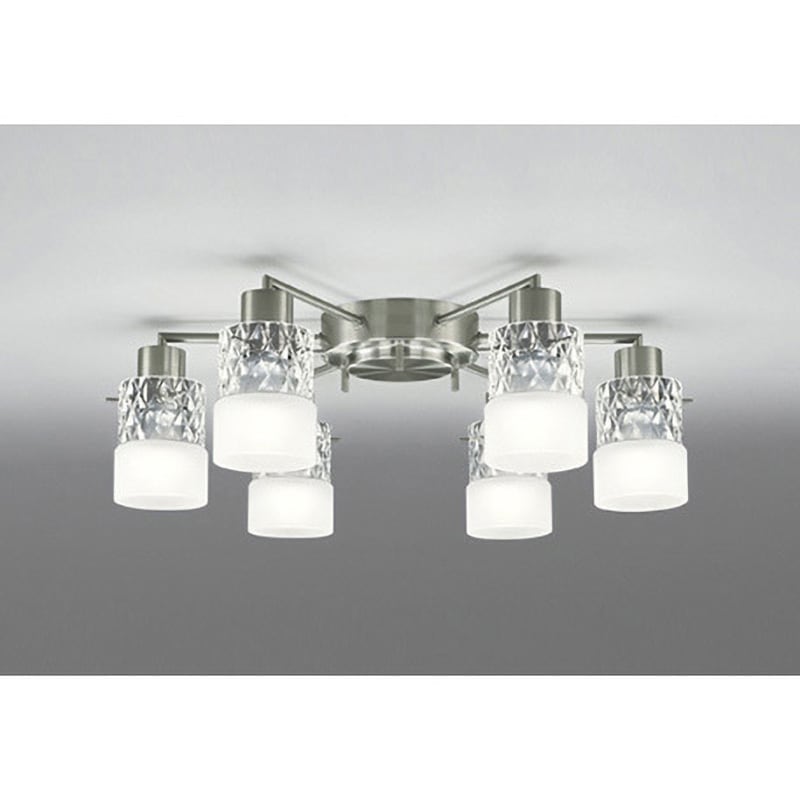 OC257174LR シャンデリア ODELIC(オーデリック) ホワイトブロンズメッキ色 適用畳数～10 電球色 消費電力43.2W   OC257174LR