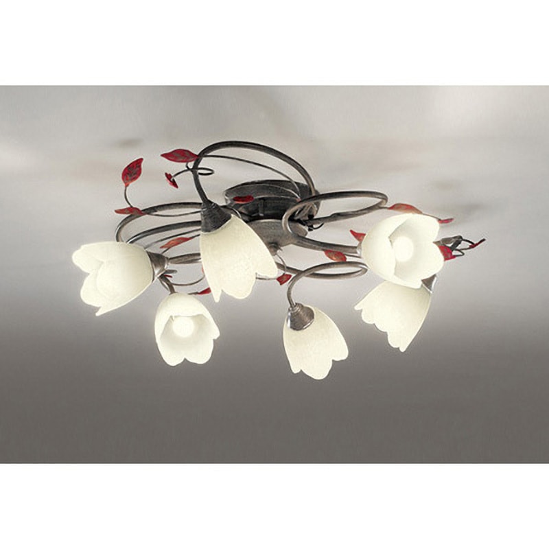 OC257026LR シャンデリア ODELIC(オーデリック) モカブラウン色古味 適用畳数～6 電球色 消費電力26.4W   OC257026LR