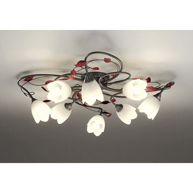 OC257025BR シャンデリア ODELIC(オーデリック) 電球色～昼光色 モカブラウン色古味 適用畳数～8 消費電力41.6W   OC257025BR