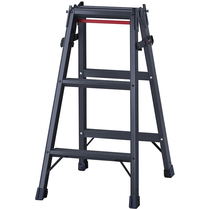 RHB-09a はしご兼用脚立ブラック 長谷川工業 天板高さ0.81m RHB