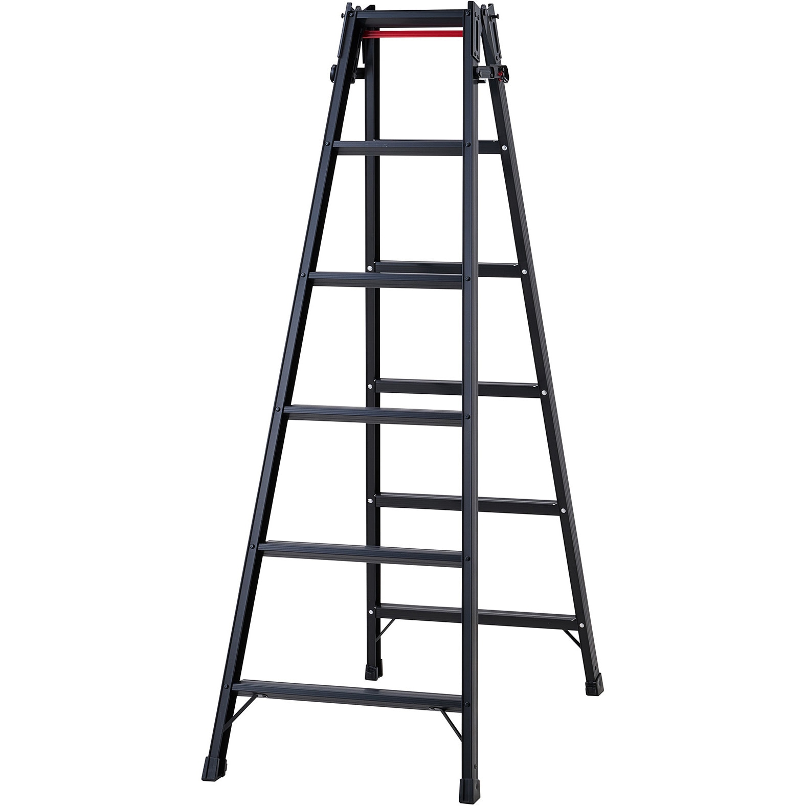 RHB-18a はしご兼用脚立ブラック 長谷川工業 天板高さ1.7m  RHB-18a