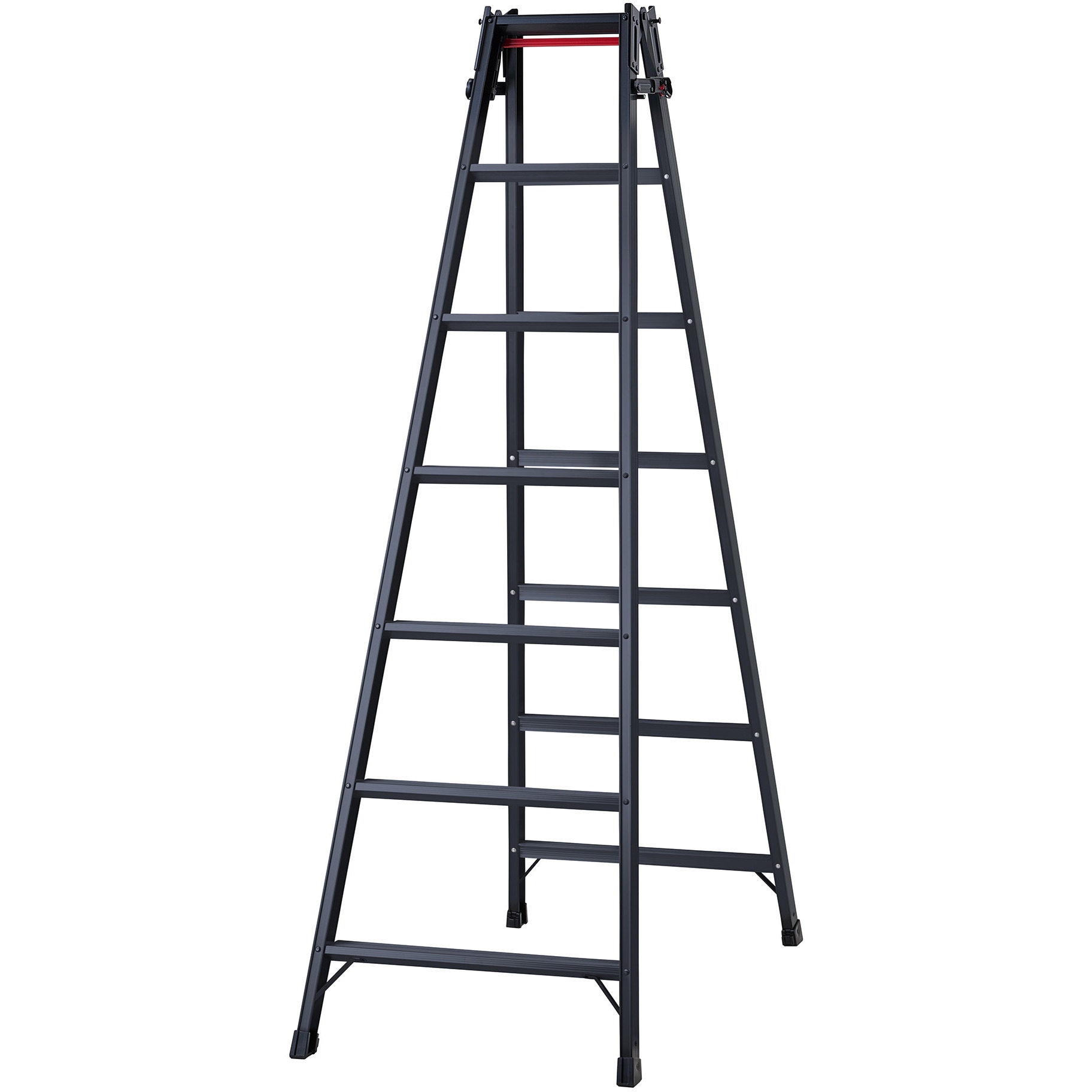 RHB-21a はしご兼用脚立ブラック 長谷川工業 天板高さ1.99m RHB-21a