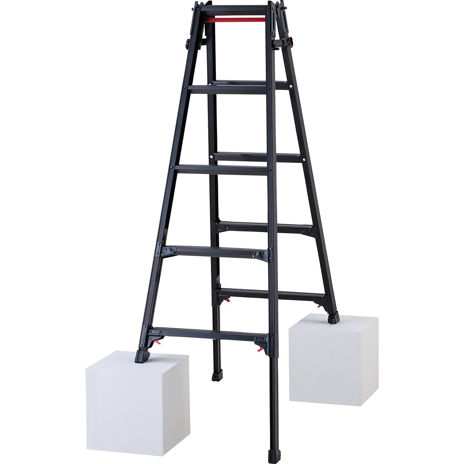 RYZB-15a はしご兼用伸縮脚立 長谷川工業 天板高さ1.31～1.63m  RYZB-15a