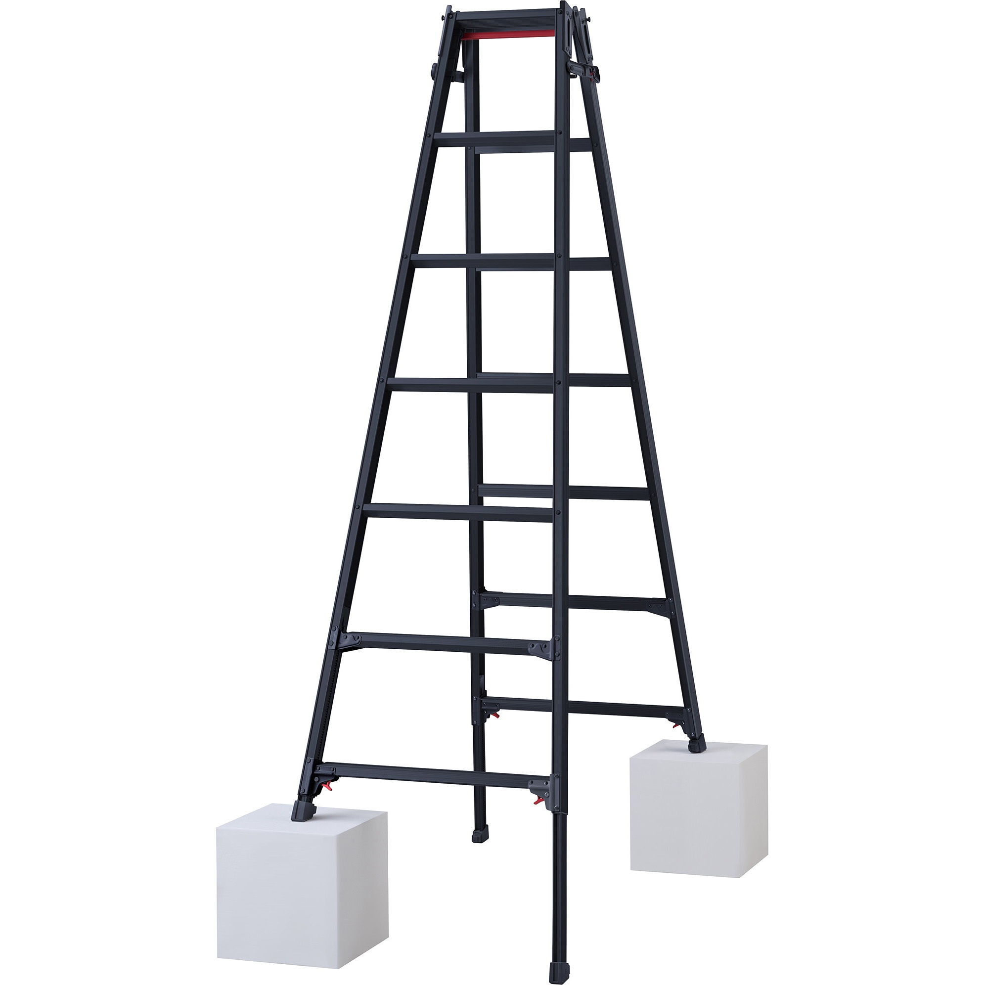RYZB-21a はしご兼用伸縮脚立 長谷川工業 天板高さ1.91～2.22m  RYZB-21a