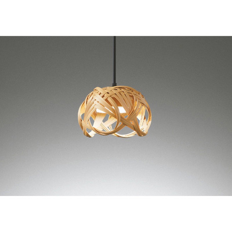 OP252910NR LED和風ペンダントライト made in NIPPON 別府竹細工 白熱灯器具60W相当 プラグタイプ R15高演色 クラス2 昼白色 非調光 電気工事不要 オーデリック OP252910NR LED和風ペンダントライト made in NIPPON 別府竹細工 白熱