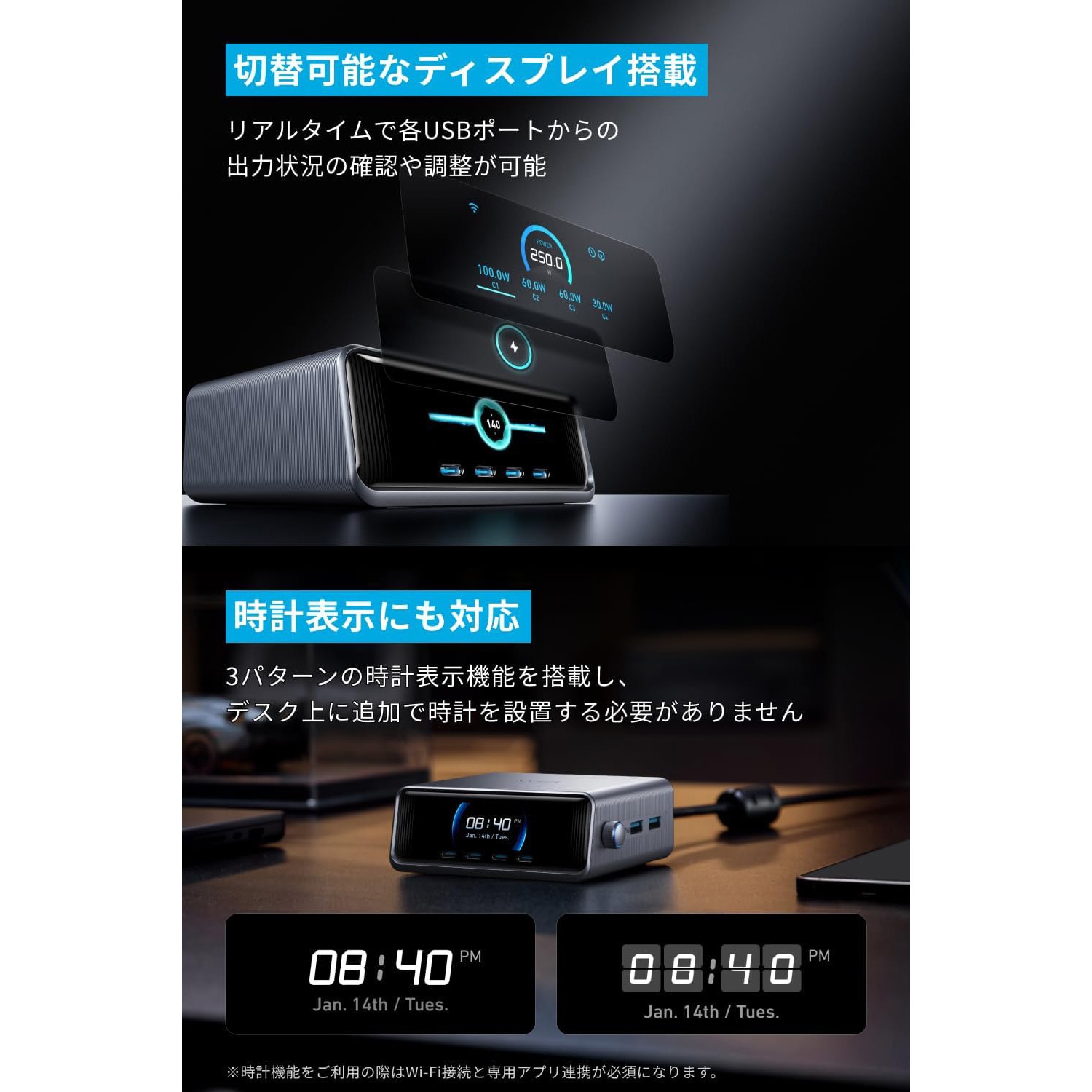 A2345541 Anker Prime Charger (250W， 6 Ports， GaN) 1個 Anker