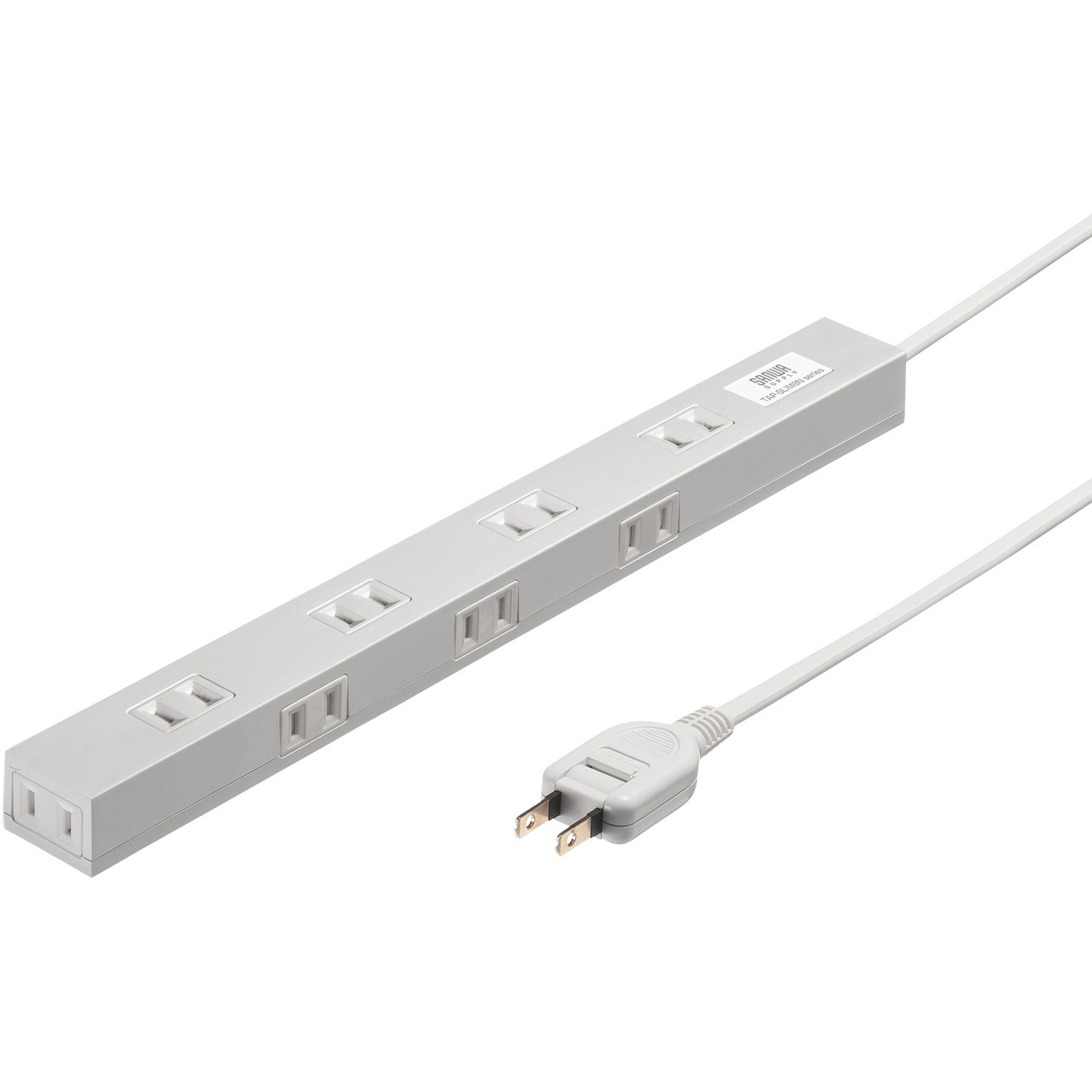 TAP-SLIM8N-2 電源タップ_スリム サンワサプライ 8口 2P/ノーマル