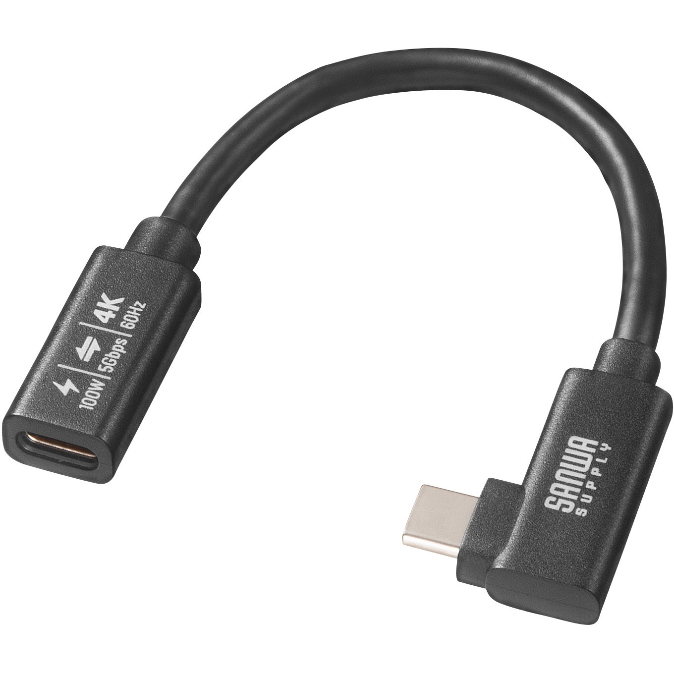 KU-5GCCP100ENL01 USB TypeC延長ケーブル_USB 5Gbps_PD100W対応