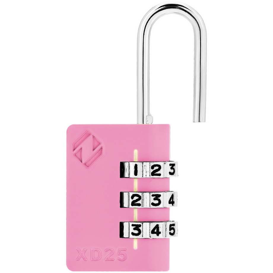 XD25-P コンビネーション南京錠 ZARKER(ザーカー) ピンク色 XD25-P