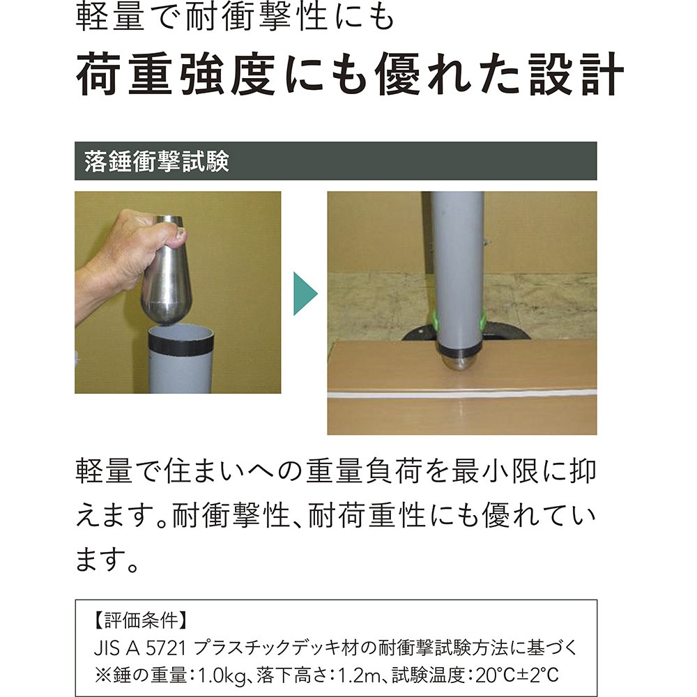 GC05NM セキスイデッキ材 エスロン 標準タイプ 木目柄色 1組(4000mm×3