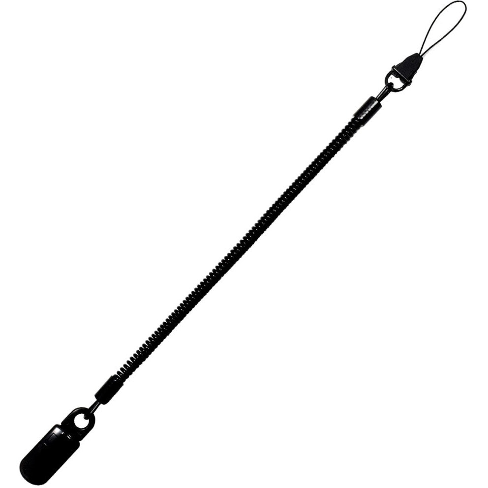 NOB-06-BK コイルストラップ 最大伸90cm樹脂クリップ 伸びるくん 1